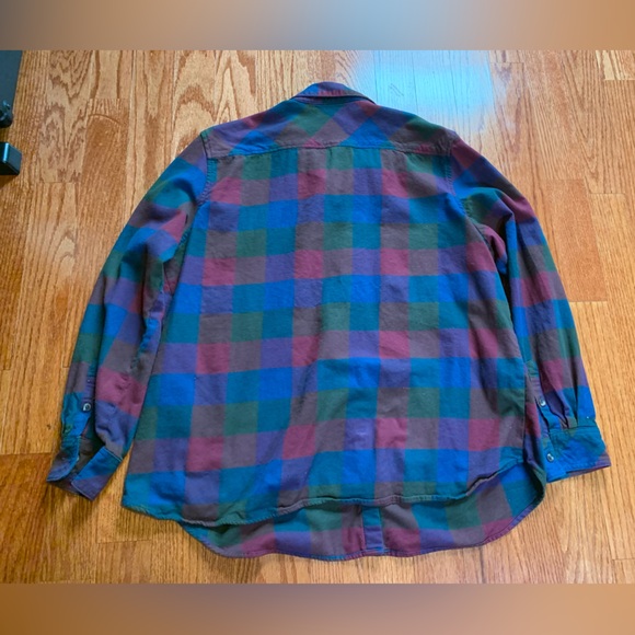 Natural Reflections men’s size 1X, plaid button down - Picture 5 of 7